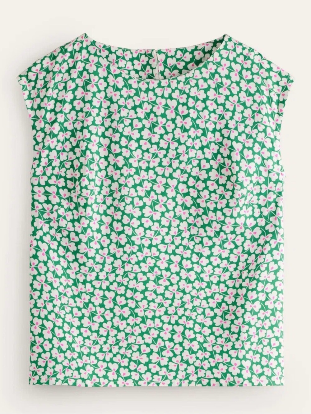 Boden green floral top size 20-22